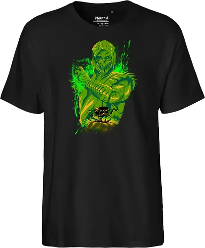 poison master  - mortalkombat, ice, freeze, subzero, scorpion, reptile, fighter, 80s, game, versus, arcade - Fairtrade T-Shirt