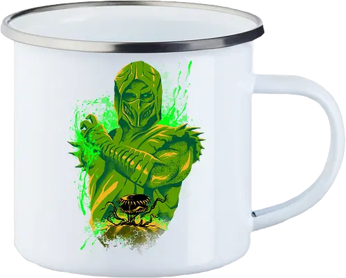 poison master  - mortalkombat, ice, freeze, subzero, scorpion, reptile, fighter, 80s, game, versus, arcade - Enamel Mug