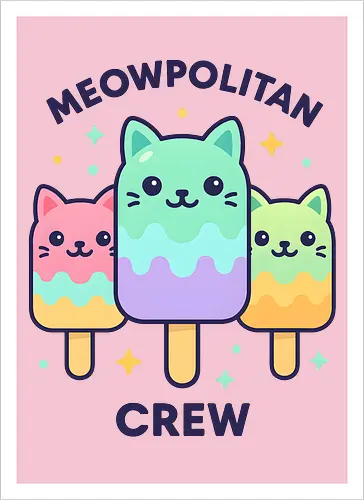 Kawaii Eiscreme-Katze