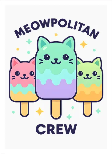 Kawaii Eiscreme-Katze