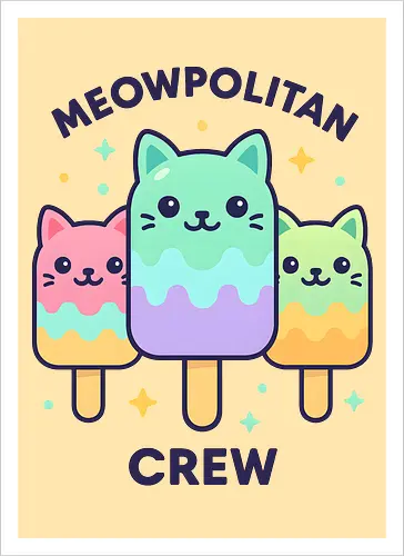 Kawaii Eiscreme-Katze