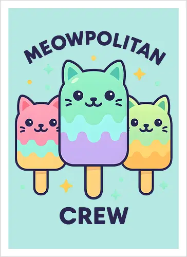 Kawaii Eiscreme-Katze
