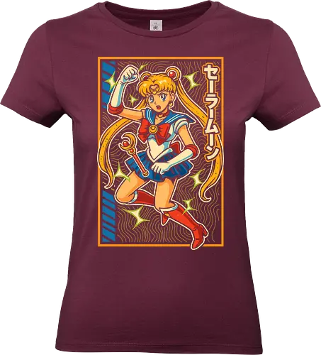 Magical Girl Transformation Anime - Magical girl, anime, manga, transformation, shojo, hero, kawaii, cute, magical, nostalgic, retro anime, anime art, cartoon, Sailor, magical girl art, anime print, girl power, fantasy, sparkle, moon power - Standard T-Shirt (Women)
