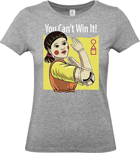 You cant win it - Überleben, Spiel, Spannung, Drama, Gesellschaft, Kritisch, Dunkel, Geheimnis, Thriller, Wettbewerb, Risiko, Psychologisch, Strategie, Mut, Leben, Tod, Entscheidungen, Wagnis, Teamwork, Gesellschaftskritik, Dystopie, Spannung, Aufregend, Nervenkitzel, Minimalistisch, Symbolik, Survival, Game, Tension, Drama, Society, Dark, Mystery, Thriller, Competition, Risk, Psychological, Strategy, Courage, Life, Death, Choices, Gamble, Teamwork, Social, Critique, Dystopia, Exciting, Suspense, Edge, Minimalist, Symbolism, Narrative, Intense, Challenge - Standard T-Shirt (Women)