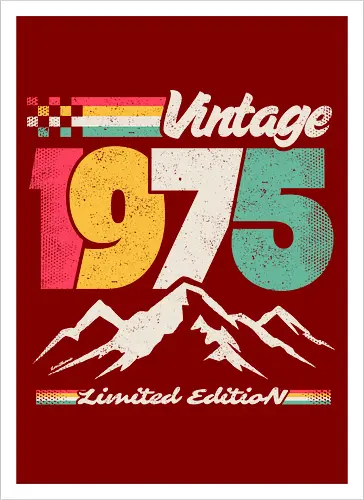 Retro Vintage 1975 - Limitierte Auflage
