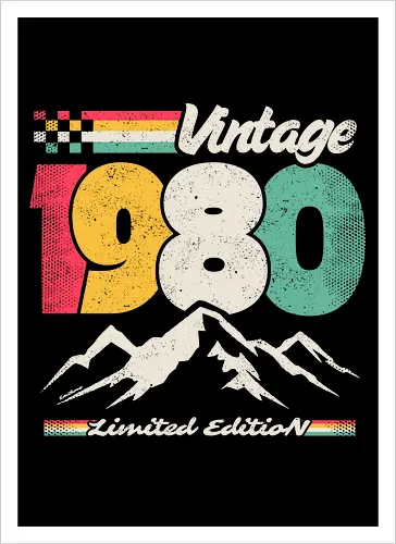 Retro Vintage 1980 - Limitierte Auflage