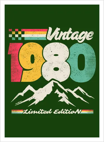 Retro Vintage 1980 - Limitierte Auflage