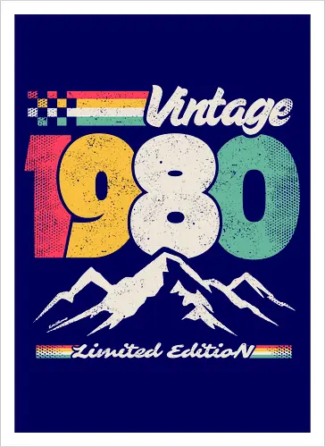 Retro Vintage 1980 - Limitierte Auflage
