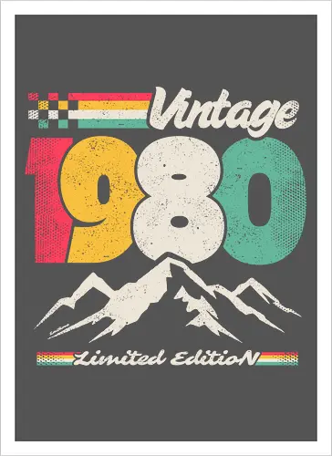 Retro Vintage 1980 - Limitierte Auflage
