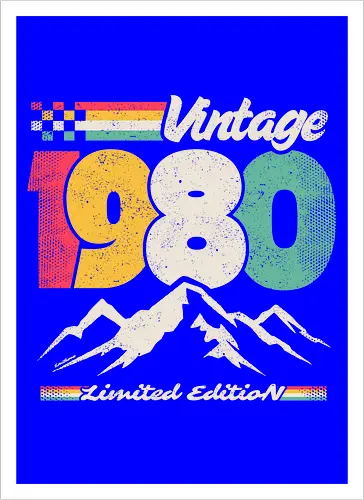 Retro Vintage 1980 - Limitierte Auflage