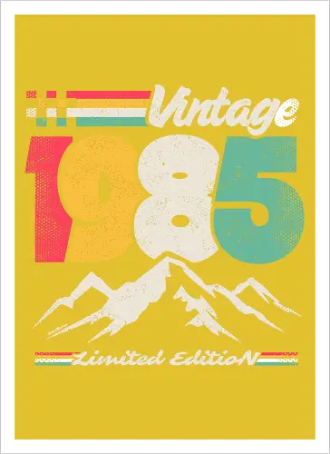 Retro Vintage 1985 - Limitierte Auflage