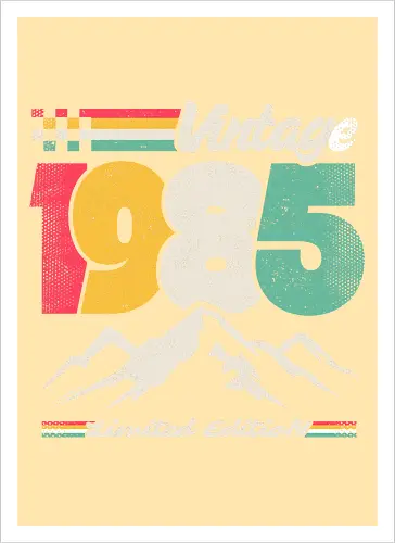 Retro Vintage 1985 - Limitierte Auflage