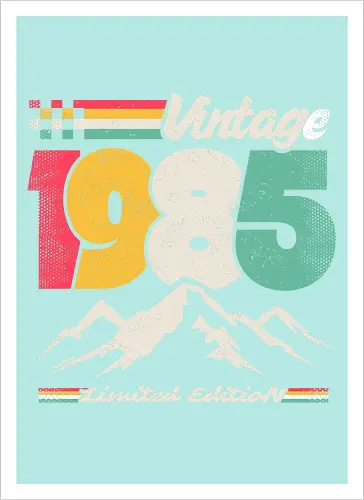 Retro Vintage 1985 - Limitierte Auflage