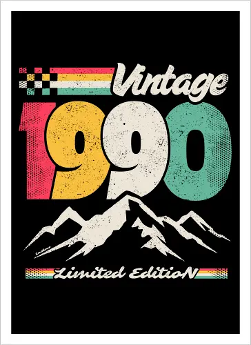 Retro Vintage 1990 - Limitierte Auflage