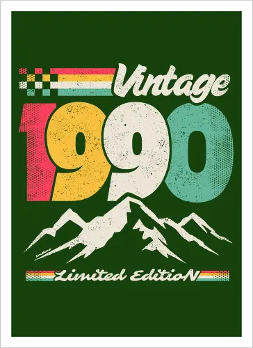 Retro Vintage 1990 - Limitierte Auflage