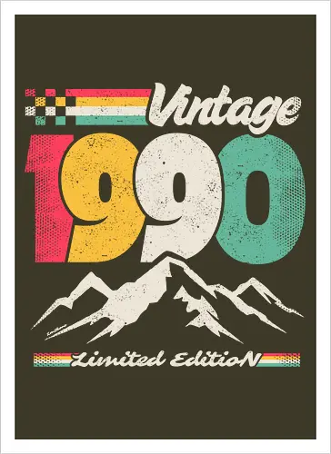Retro Vintage 1990 - Limitierte Auflage
