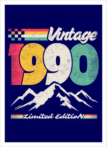 Retro Vintage 1990 - Limitierte Auflage