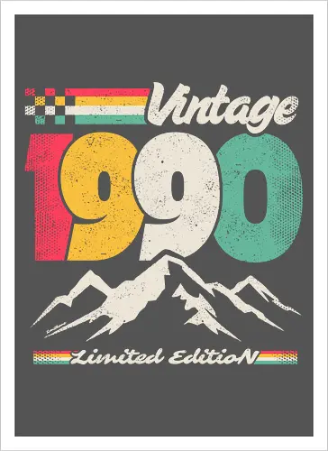 Retro Vintage 1990 - Limitierte Auflage