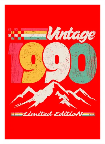 Retro Vintage 1990 - Limitierte Auflage