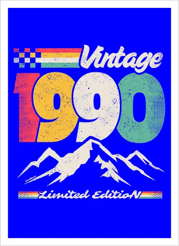 Retro Vintage 1990 - Limitierte Auflage