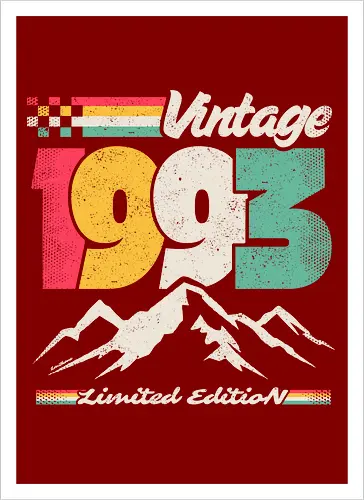 Retro Vintage 1993 - Limitierte Auflage