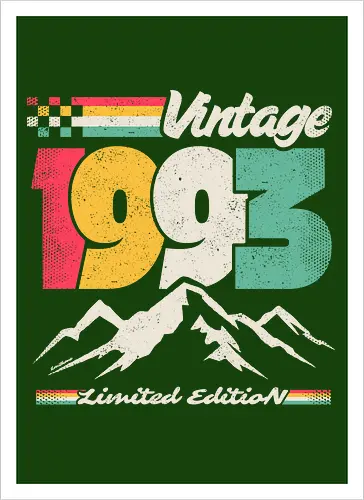 Retro Vintage 1993 - Limitierte Auflage