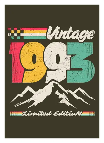 Retro Vintage 1993 - Limitierte Auflage