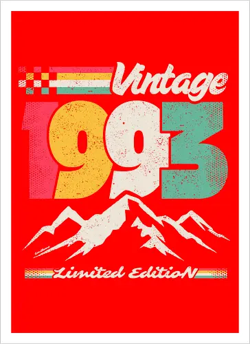 Retro Vintage 1993 - Limitierte Auflage