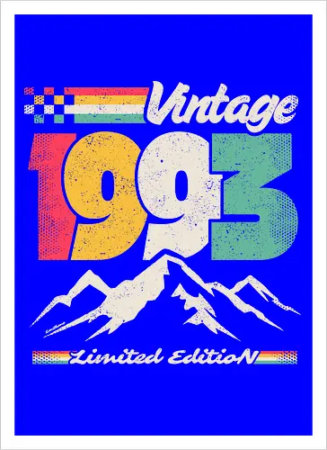 Retro Vintage 1993 - Limitierte Auflage
