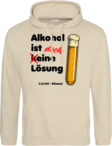 Alkohol ist (k)eine Lösung (schwarze Schrift)