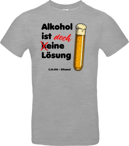 Alkohol ist (k)eine Lösung (schwarze Schrift)