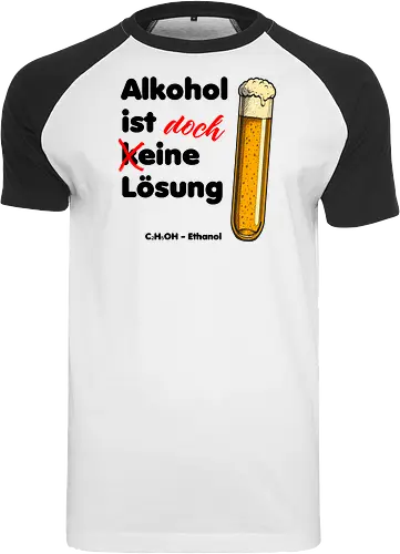 Alkohol ist (k)eine Lösung (schwarze Schrift)