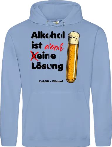 Alkohol ist (k)eine Lösung (schwarze Schrift)