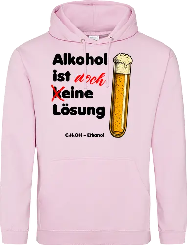 Alkohol ist (k)eine Lösung (schwarze Schrift)