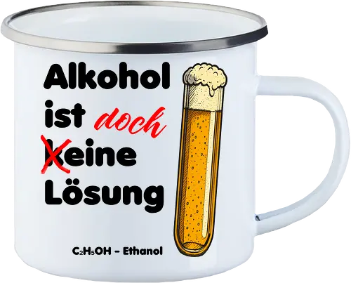 Alkohol ist (k)eine Lösung (schwarze Schrift)