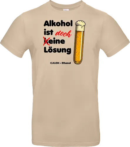 Alkohol ist (k)eine Lösung (schwarze Schrift)
