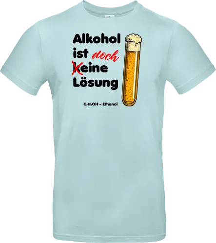 Alkohol ist (k)eine Lösung (schwarze Schrift)