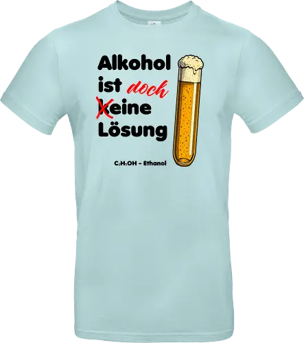 Alkohol ist (k)eine Lösung (schwarze Schrift)