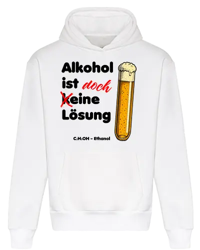 Alkohol ist (k)eine Lösung (schwarze Schrift)