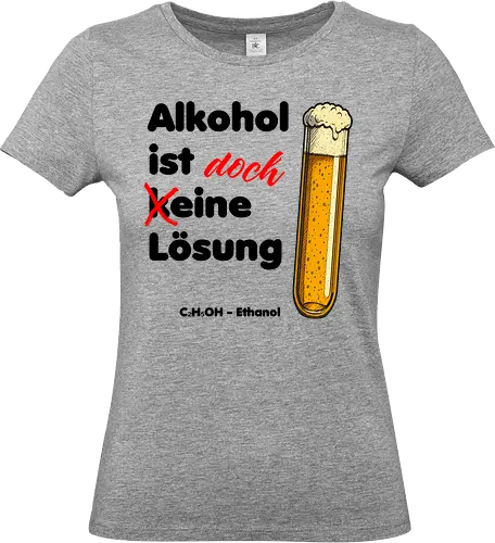 Alkohol ist (k)eine Lösung (schwarze Schrift)