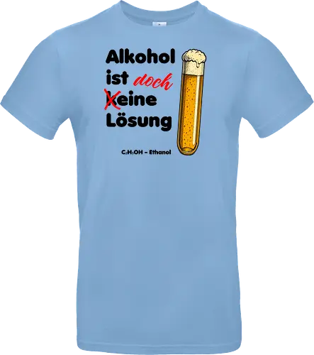 Alkohol ist (k)eine Lösung (schwarze Schrift)