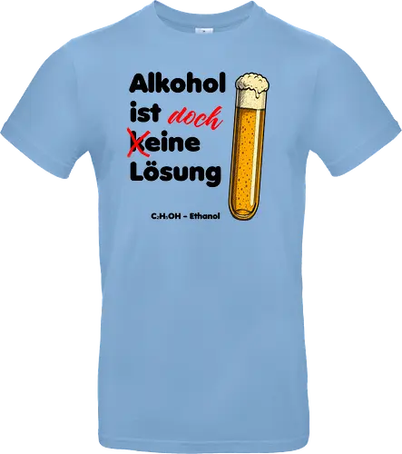 Alkohol ist (k)eine Lösung (schwarze Schrift)