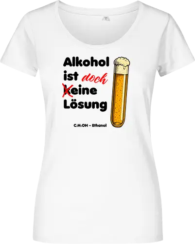 Alkohol ist (k)eine Lösung (schwarze Schrift)
