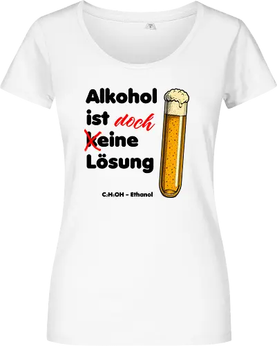Alkohol ist (k)eine Lösung (schwarze Schrift)
