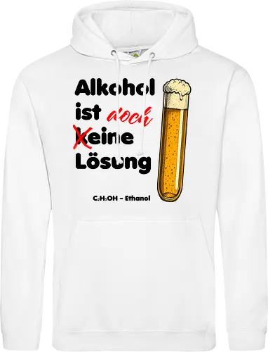 Alkohol ist (k)eine Lösung (schwarze Schrift)