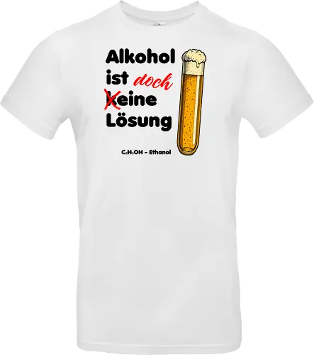 Alkohol ist (k)eine Lösung (schwarze Schrift)