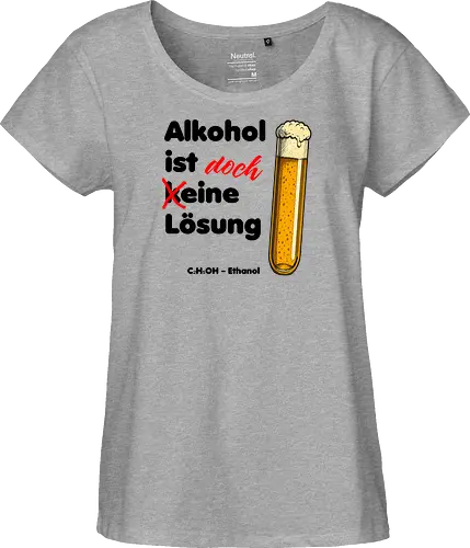 Alkohol ist (k)eine Lösung (schwarze Schrift)