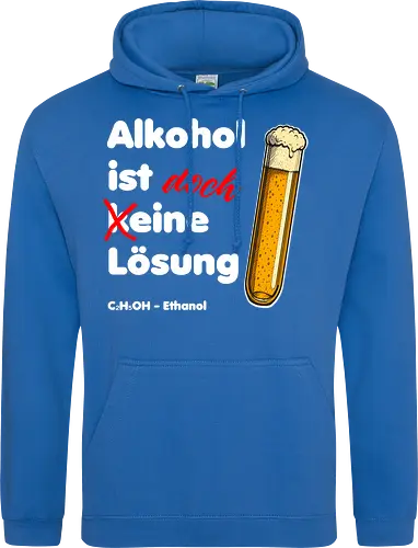 Alkohol ist eine Lösung (weisse-Schrift)