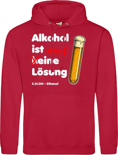 Alkohol ist eine Lösung (weisse-Schrift)