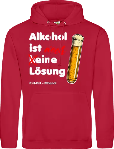 Alkohol ist eine Lösung (weisse-Schrift)